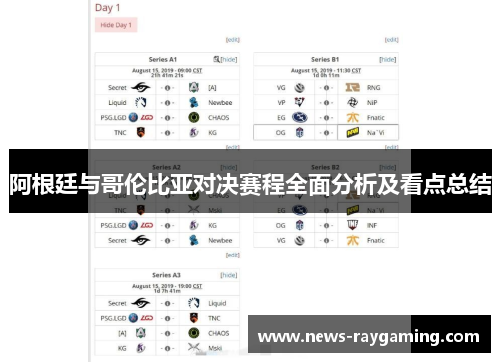 阿根廷与哥伦比亚对决赛程全面分析及看点总结